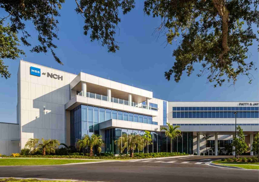 front of Hospital for Special Surgery (HSS) in Naples, Florida