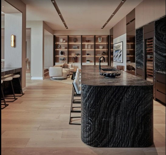 long view of inside of STORIA flooring