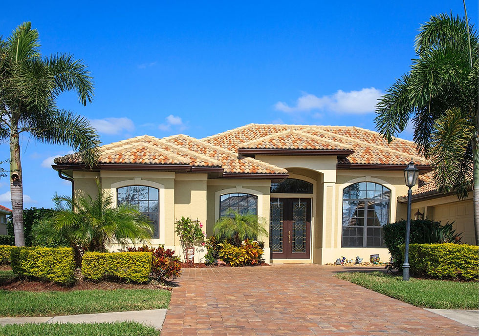 Beautifully landscaped home in Naples, Florida