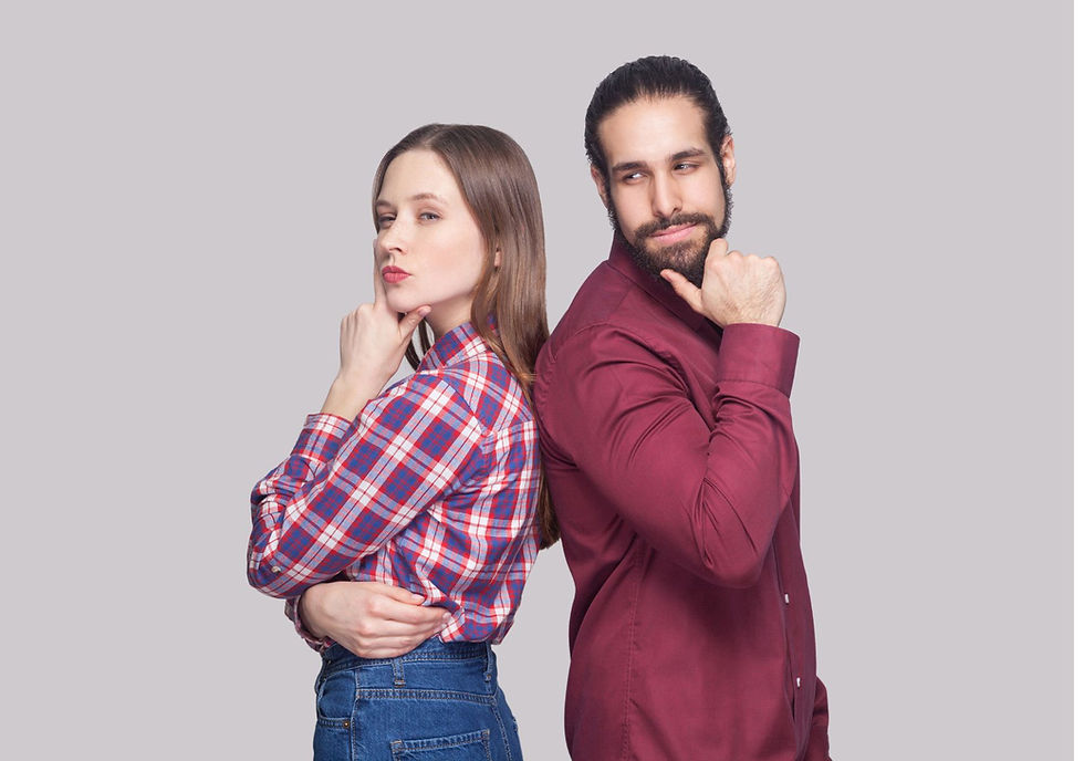 Couple deciding on home purchase