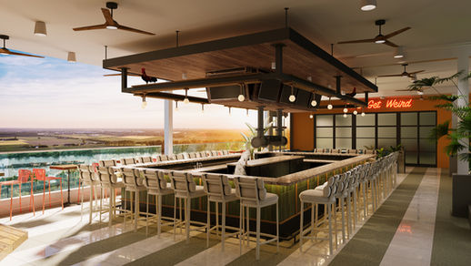 Eco rooftop bar