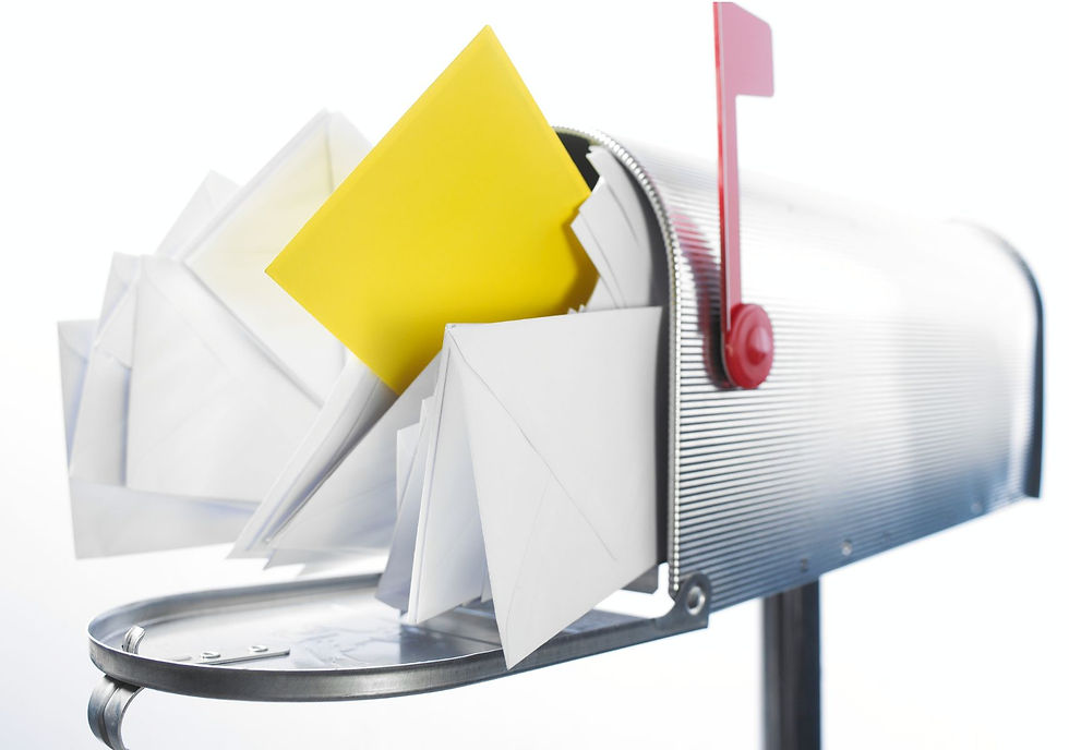 Overstuffed mailbox