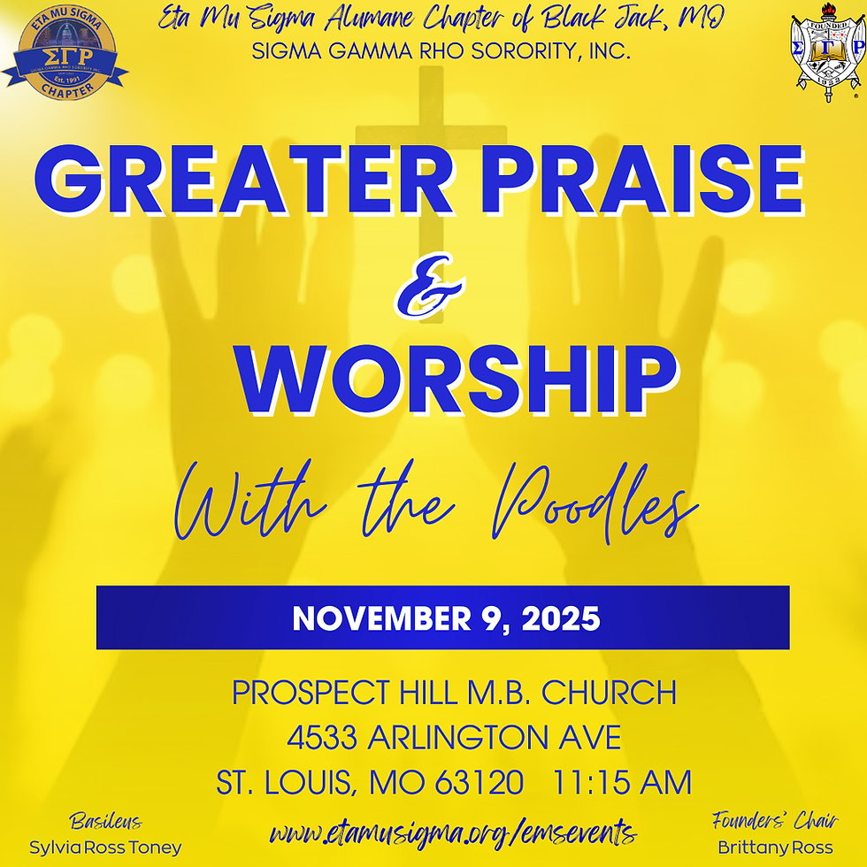 Founders' Week: Greater Praise & Worship with the Poodles