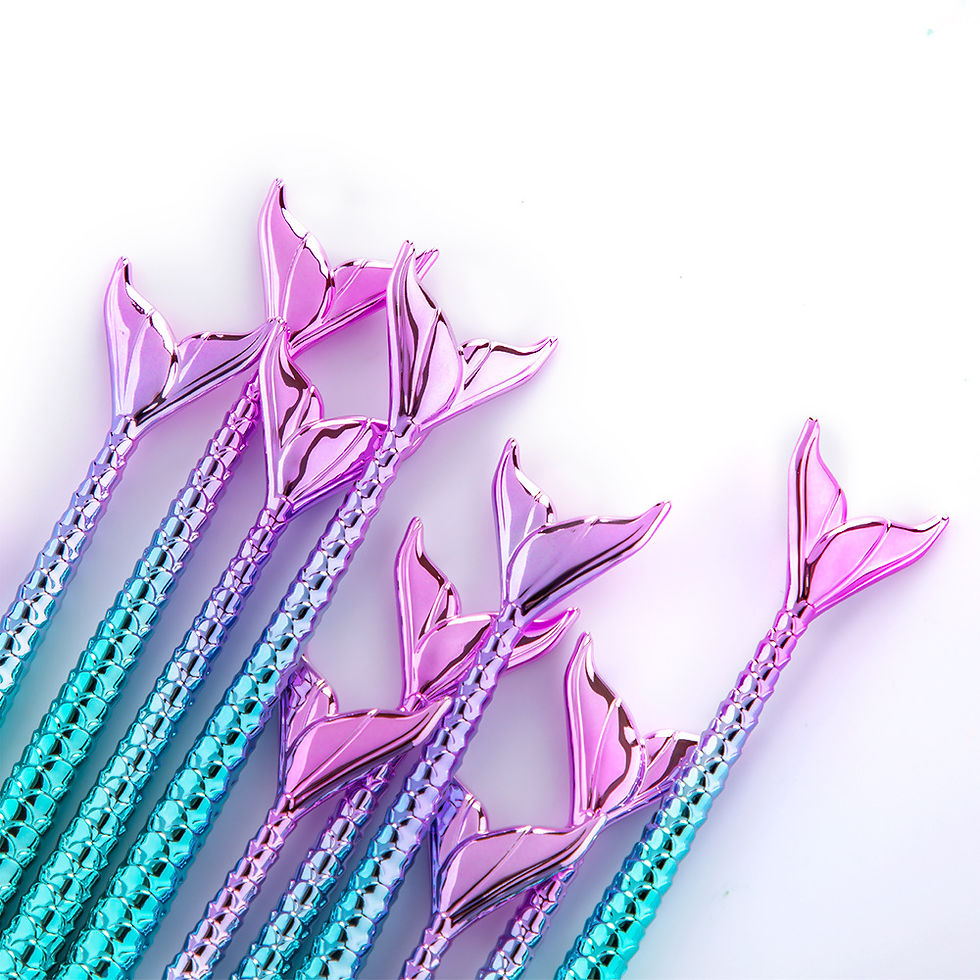 Thumbnail: 11-Piece Mermaid Tail Eye Makeup Brush Set