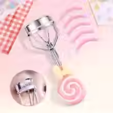 Thumbnail: " Cute Lollipop Design Eyelash Curler with Professional Silicone Refill Pads"