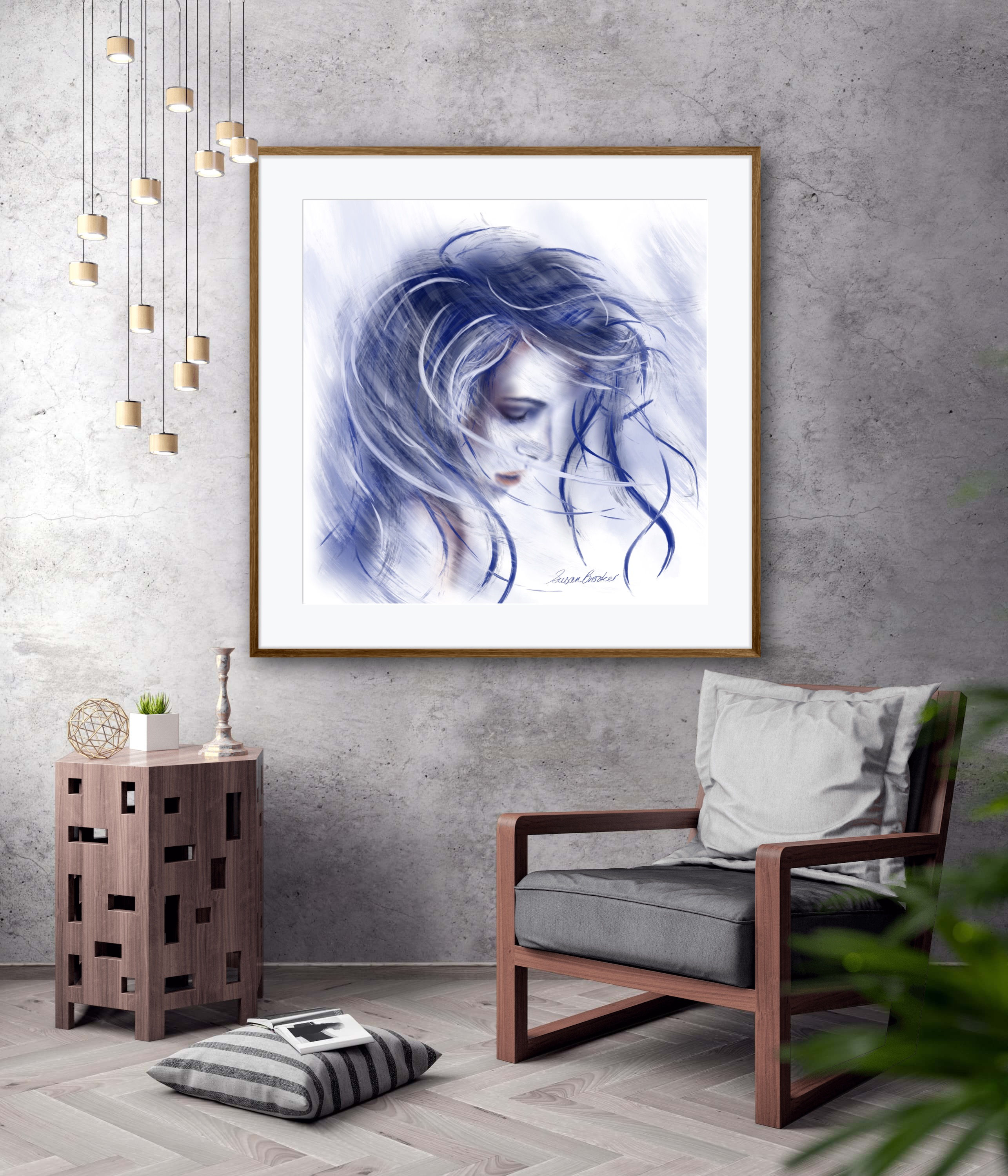 Whirlwind - Hand Embellished Digital Artwork Print