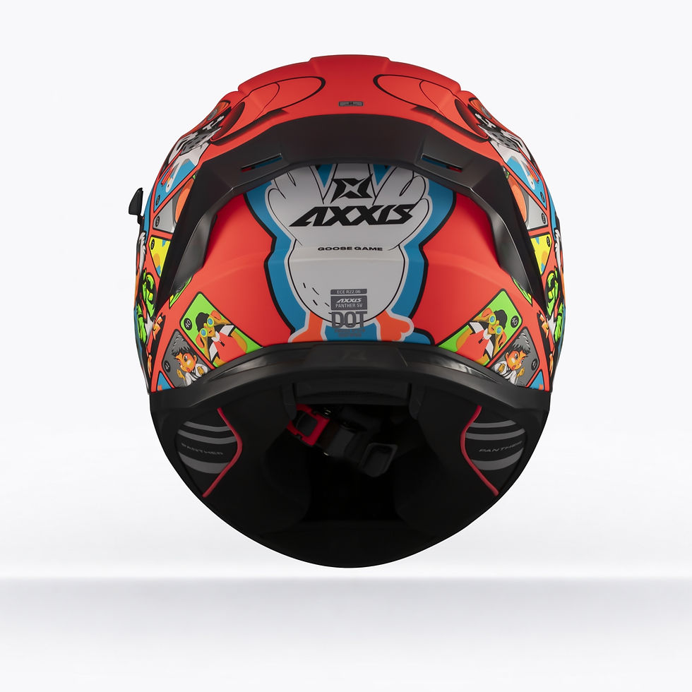 Küçük resim: Panther Sv Goose Game A5 Matt Motosiklet Kaskı