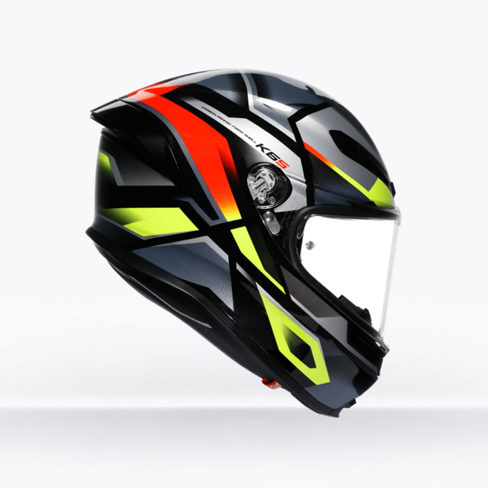 Küçük resim: Agv K6 S Erazer Black Red Yellow Fluo Kapalı Kask