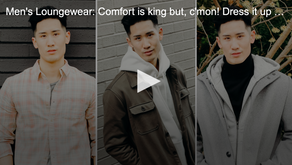 Men's Loungewear (aka how to dress up your sweat pants)