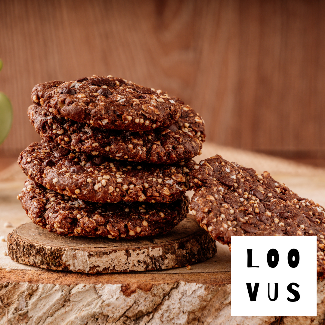 Galletas de amaranto con cacao