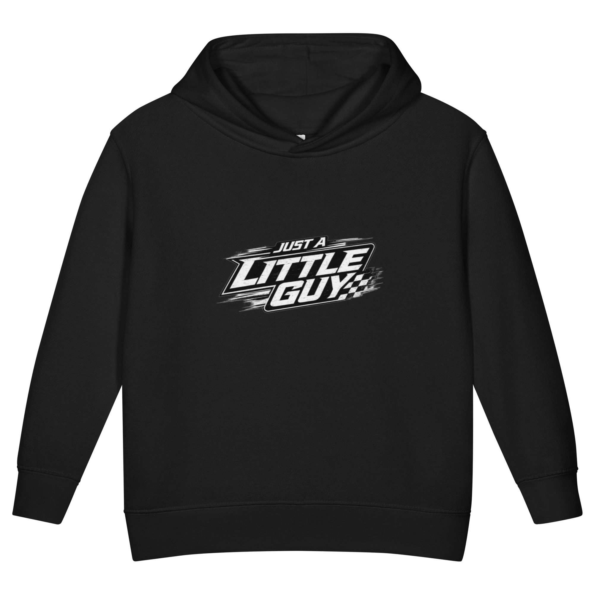 "Just a little guy" Toddler fleece pullover hoodie