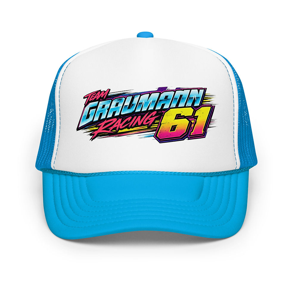 Thumbnail: Retro Team Graumann Racing Foam trucker hat