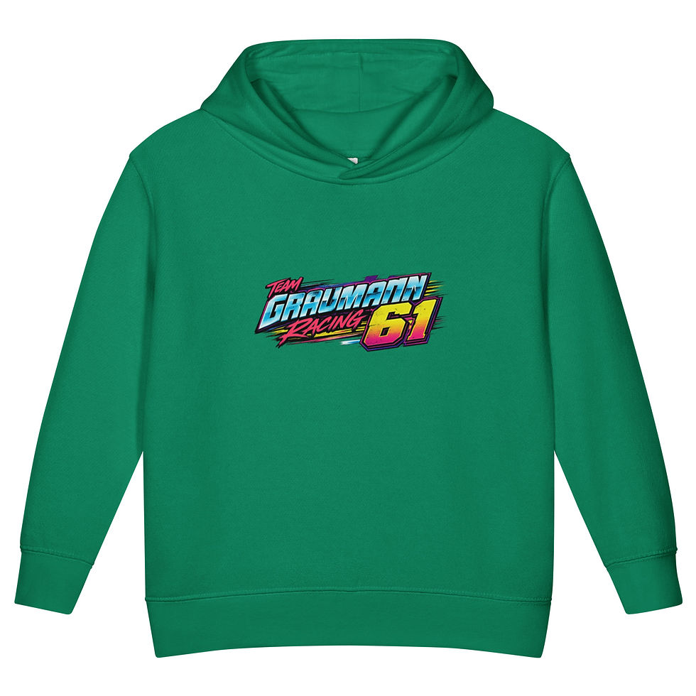 Thumbnail: Retro Graumann Racing Toddler fleece pullover hoodie