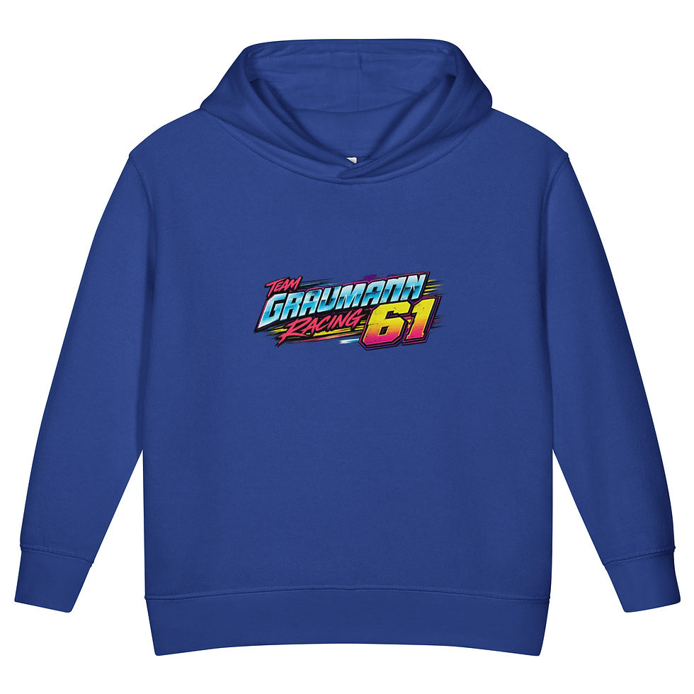 Thumbnail: Retro Graumann Racing Toddler fleece pullover hoodie