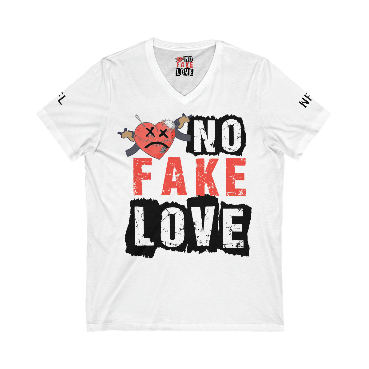 Unisex Jersey Short Sleeve V-Neck Tee