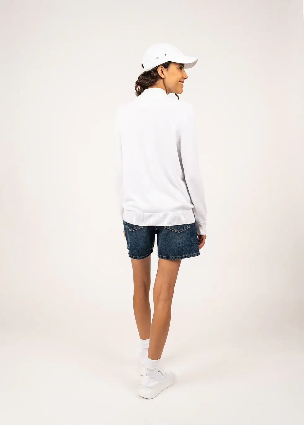 Miniature : Gilet zippé Barcelone Blanc