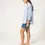 Miniature : Chemise manches longues Myriam mer rayé blanc