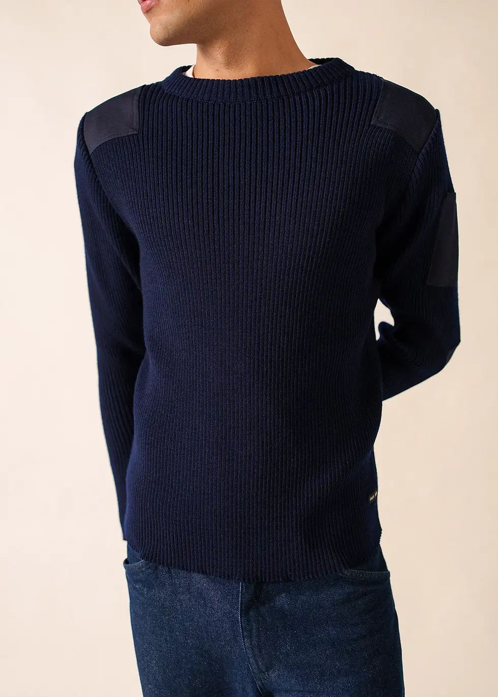 Miniature : Pull militaire col rond Condor Marine