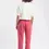 Miniature : Pantalon taille élastiquée 100% lin 78296 Garnet Rose
