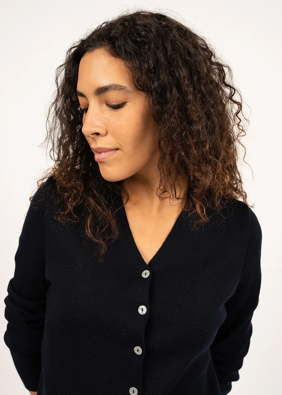 Miniature : Gilet boutonné Brévands Navy