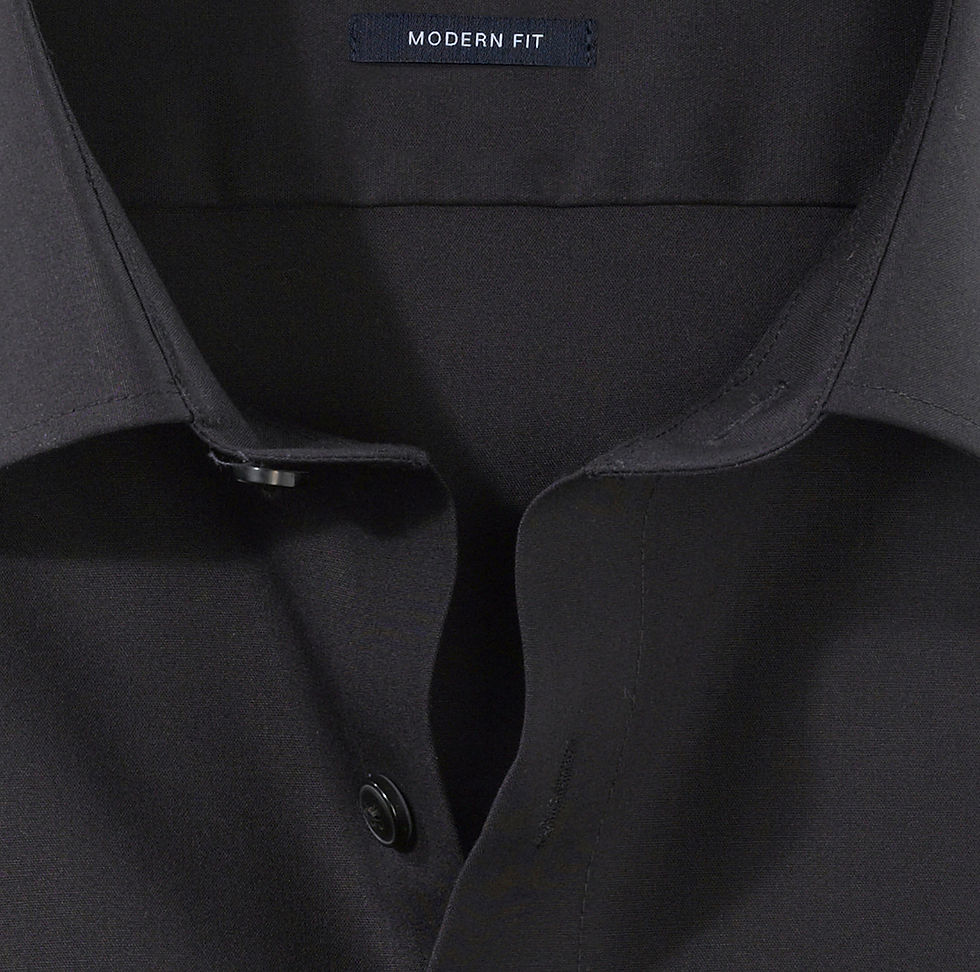 Miniature : Chemise manches longues Luxor 0300 64 68 noir modern fit