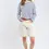 Miniature : Marinière oversized 39888 coton épais Blanc Seal