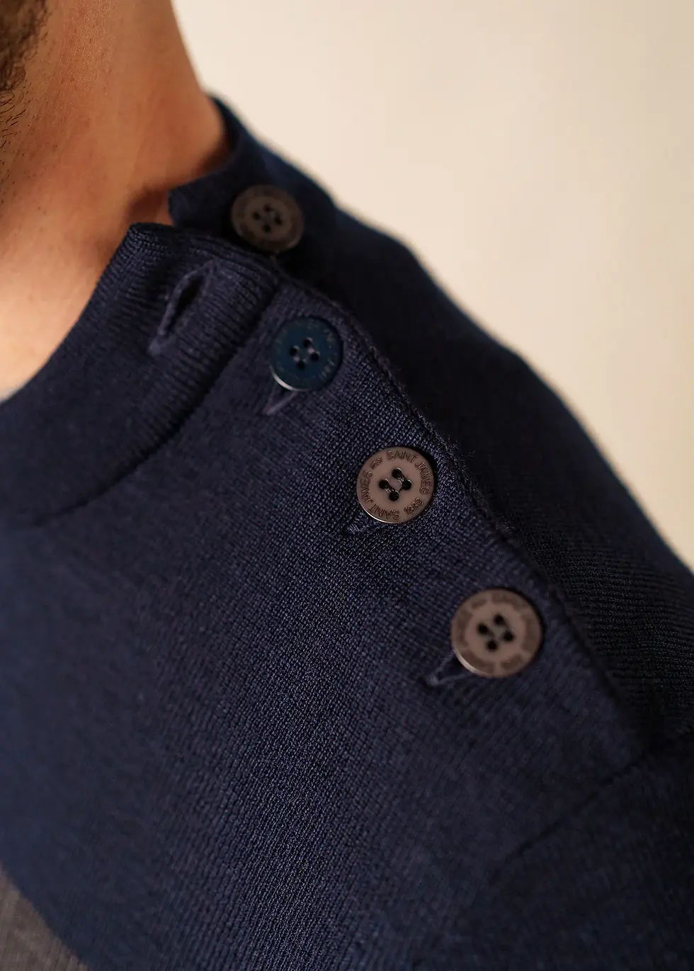 Miniature : Pull marin Aquitaine Gris & Marine