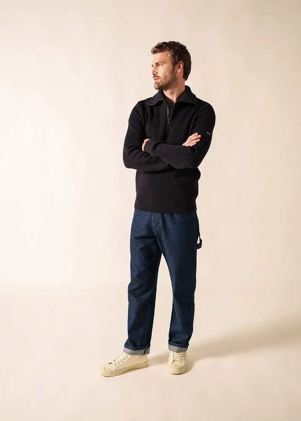 Miniature : Pull col camionneur Cotentin Navy
