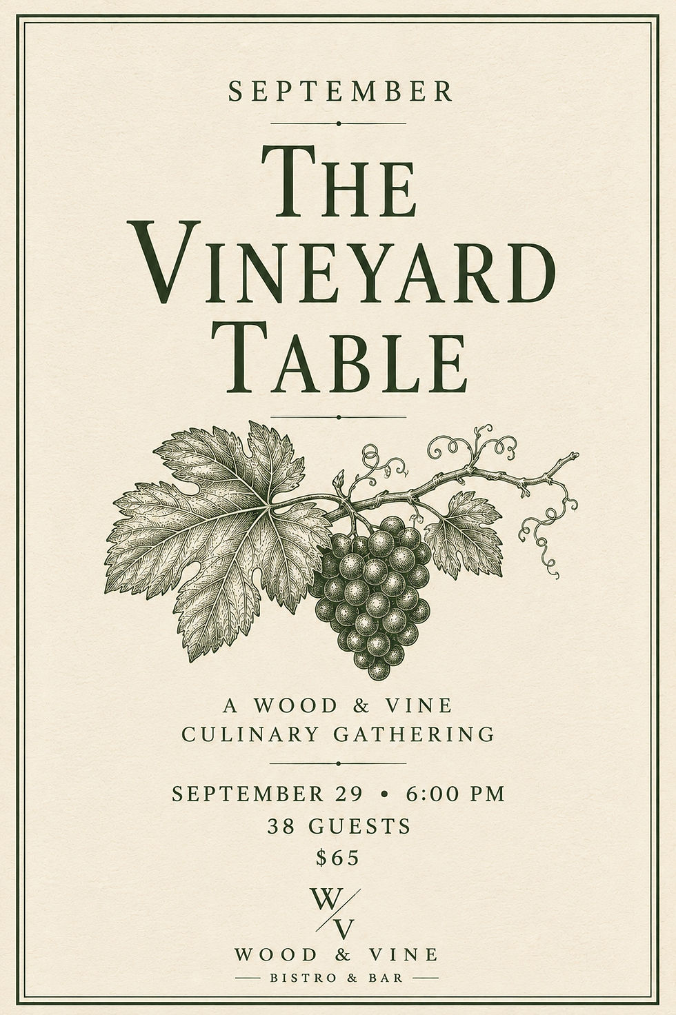 SEPTEMBER | The Vineyard Table