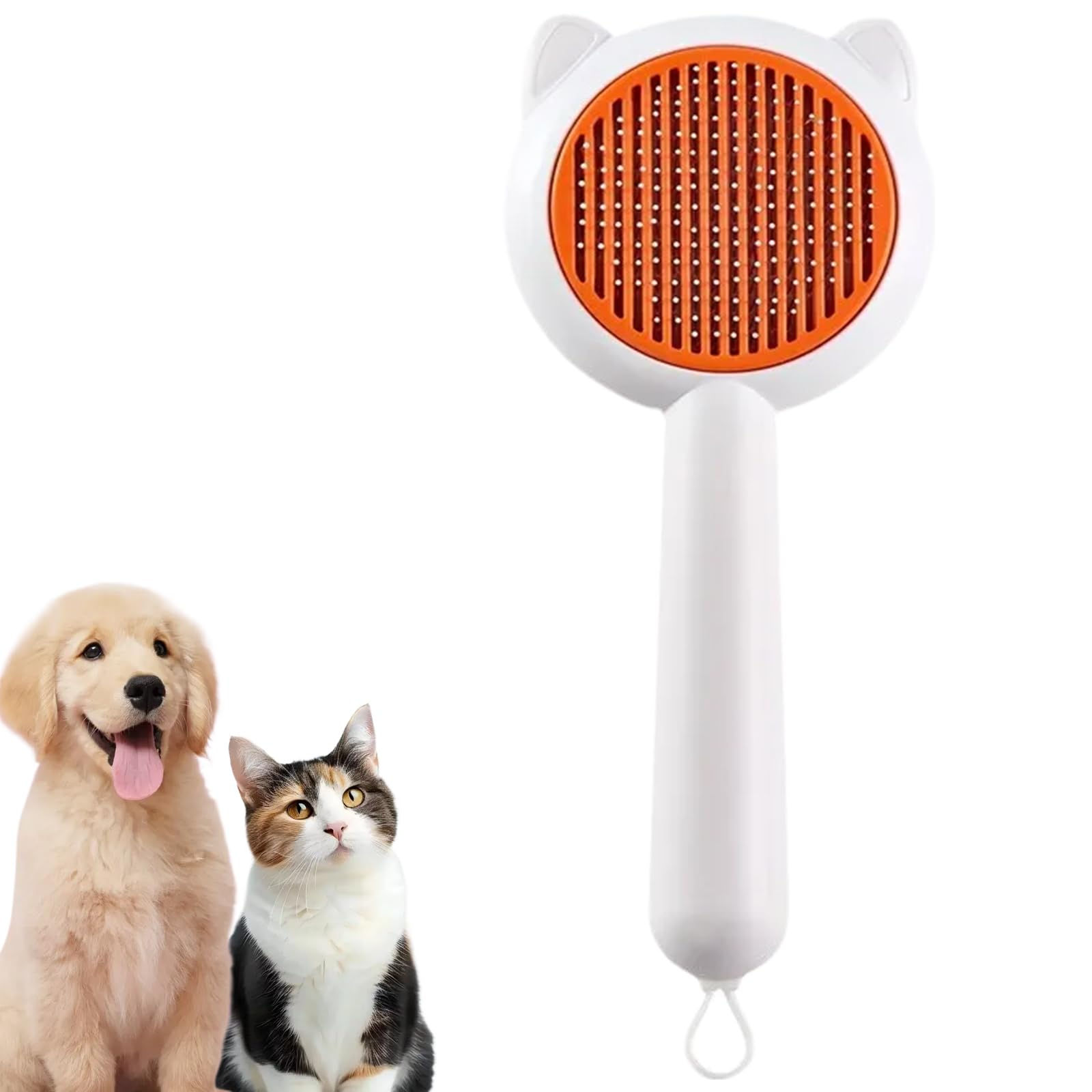 Cat Brush for Shedding Self-Cleaning Brush for Pet Hair Removal Cat Hair Brush R