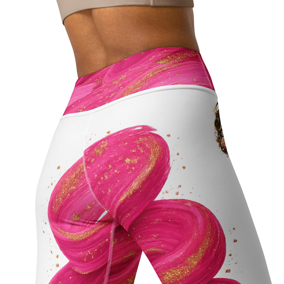 Thumbnail: TME Elegante — Pink Lights Power Leggings