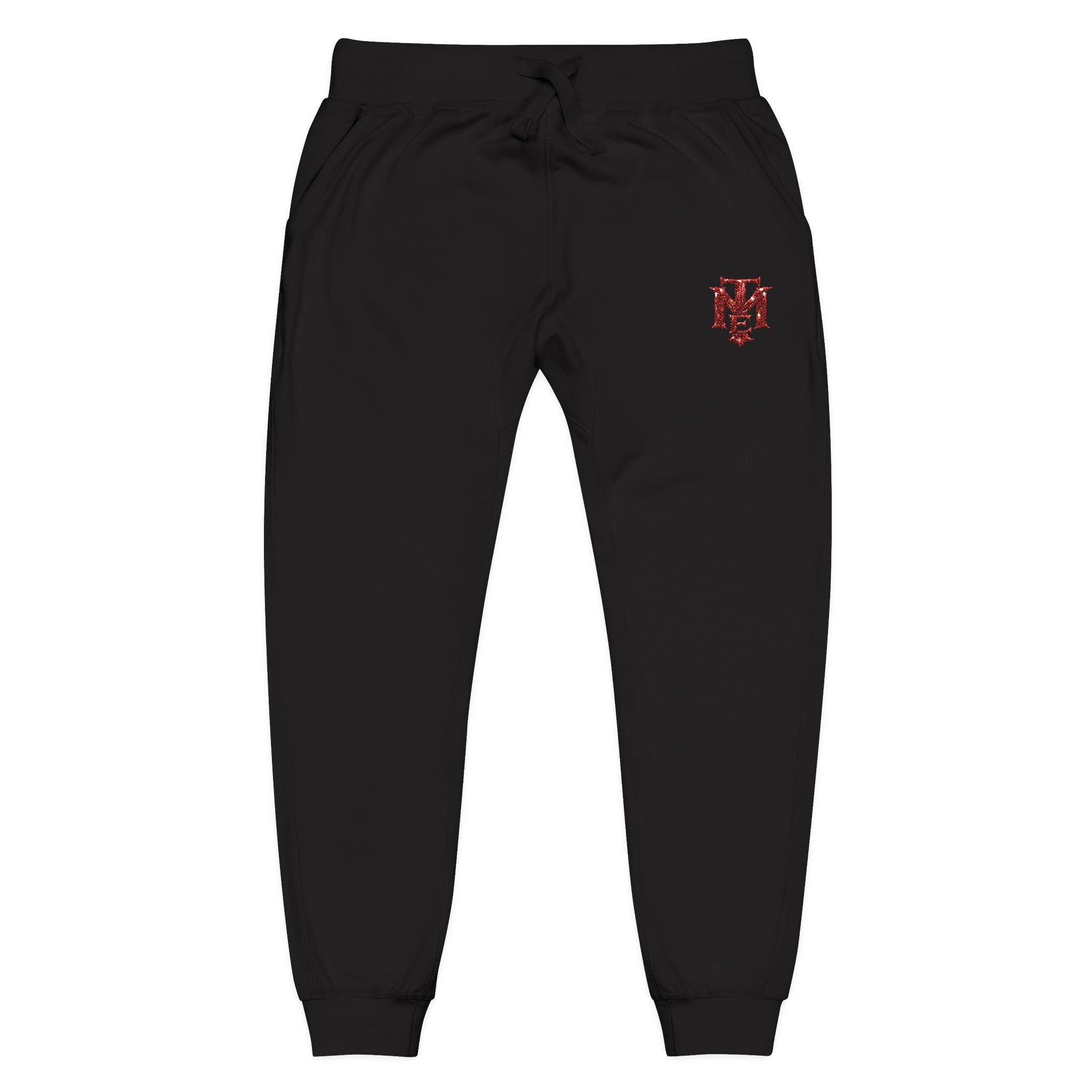 TME Monogram Red Signature Joggers