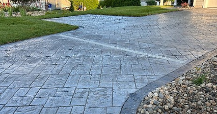 stamped concrete driveway contractor near me