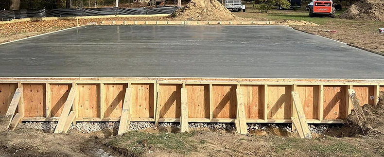 concrete foundation contractor near me, slab on grade, concrete forming - sswansea, somser