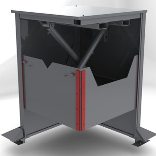 Vertical Garbage Trash Waste Compactor - Ram Sectional