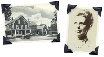 Black and White Photos of Adeline Levitt founder of Vernon Homes and the first structure