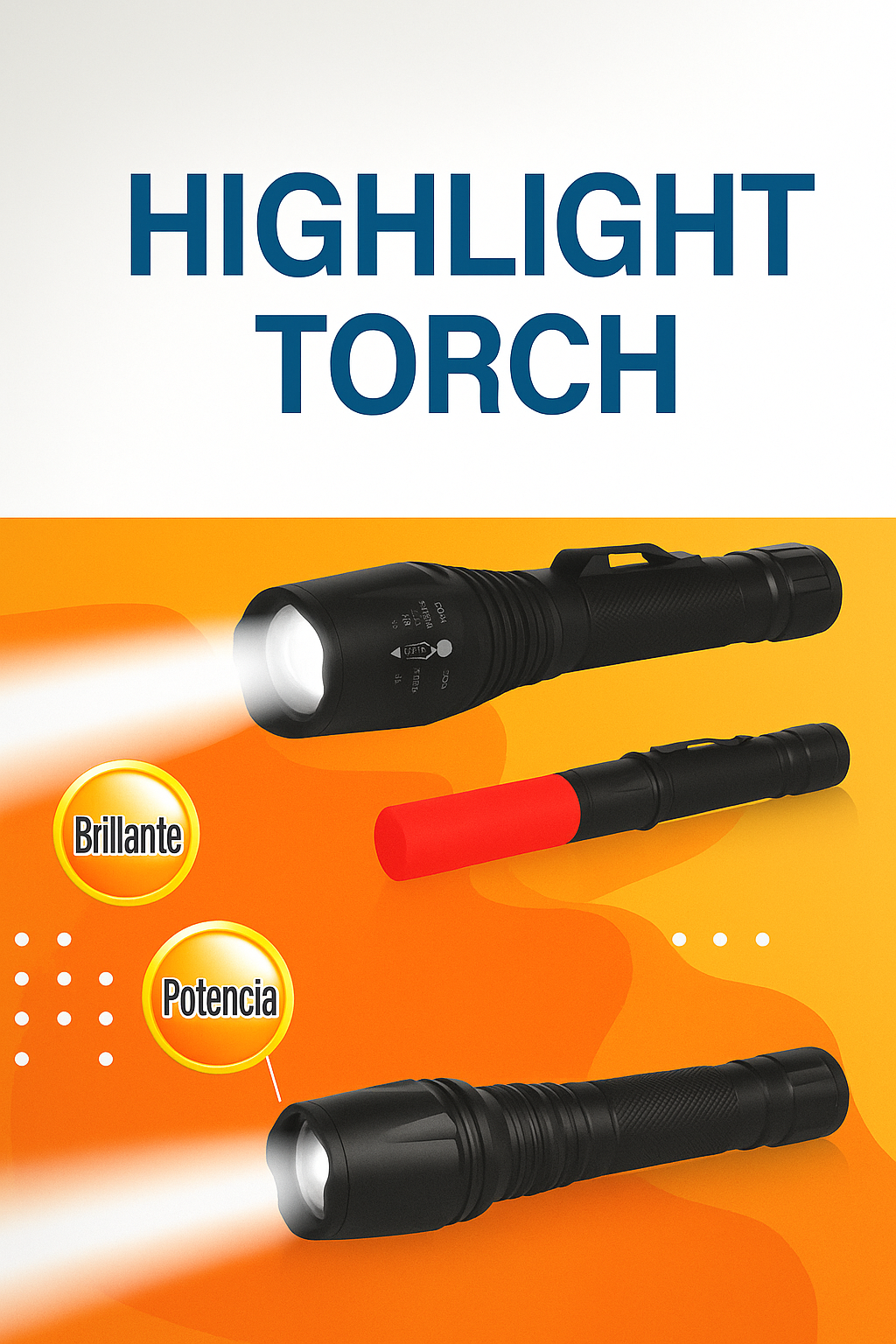 Lanterna Tática Recarregável LAN-7002 – Super Potente 500W