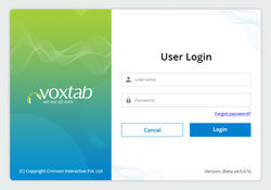 Voxtab-LoginPageDesign