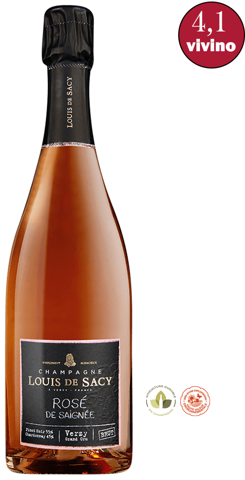 ROSE DE SAIGNEE VERZY GRAND CRU Champagne Rosé LOUIS DE SACY