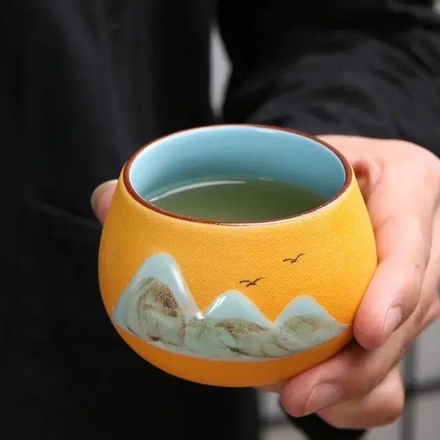 Thumbnail: 陶瓷狀元茶杯禮盒套裝5隻裝 | Ceramic Tea Cups Gift Set, 5 Pcs Set