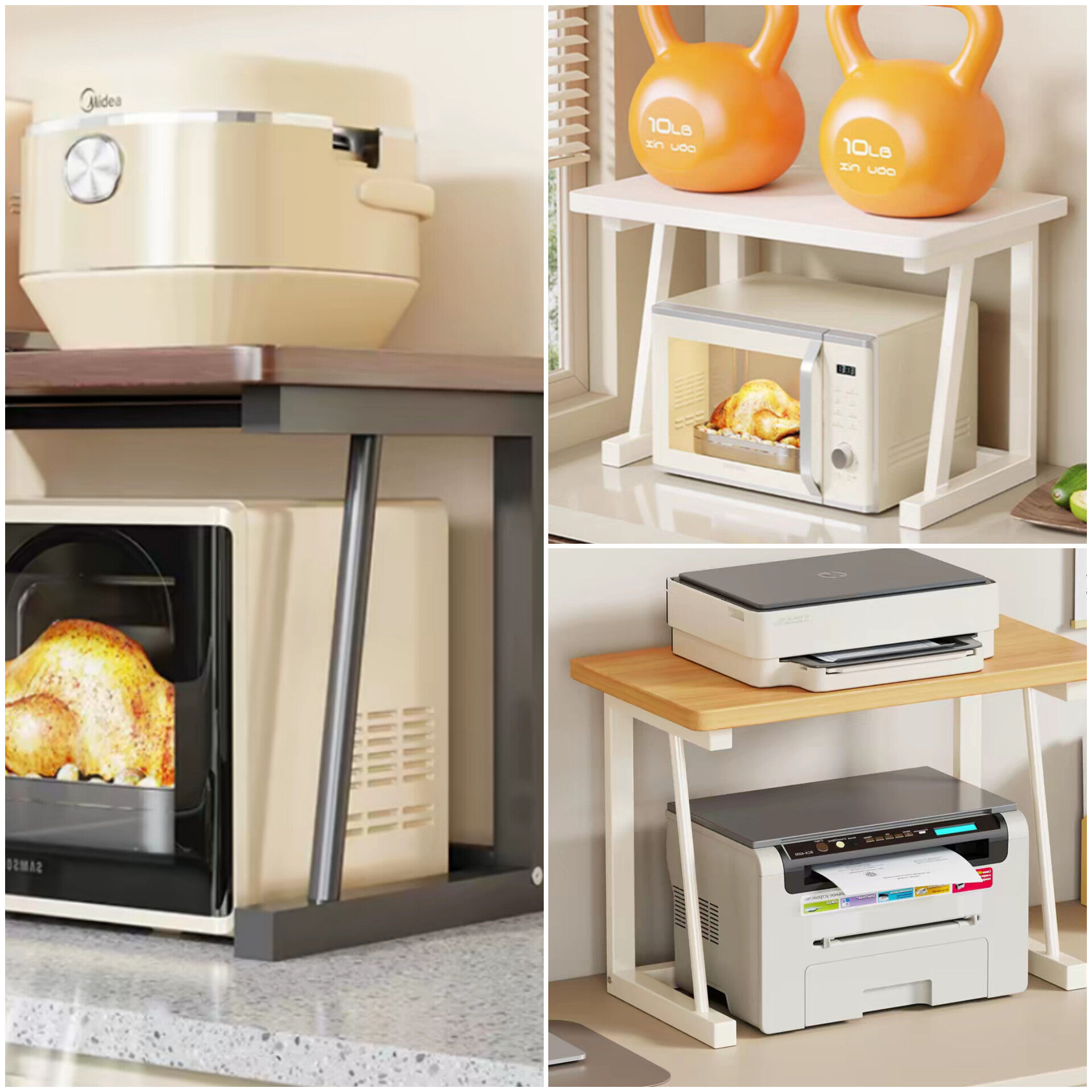 多功能置物架, 微波爐架, 列印機架 | Kitchen Shelving, Microwave Oven Rack, Printer Shelving