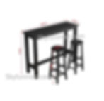 Thumbnail: 實用吧椅桌套裝, 1桌+2椅 | Home Use Bar Table and Chair Set (1 Table+2 Chairs Set)