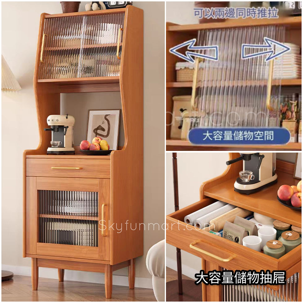 日式實木咖啡機櫃, 茶水櫃 |Japanese Style Solid Pine Wood Coffee Table, Pantry Shelves