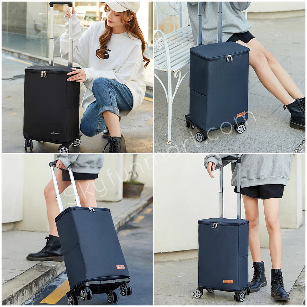 輕便4輪萬方輪購物車, 買餸車, 手拉車 | 4 All Round Wheels Shopping Cart