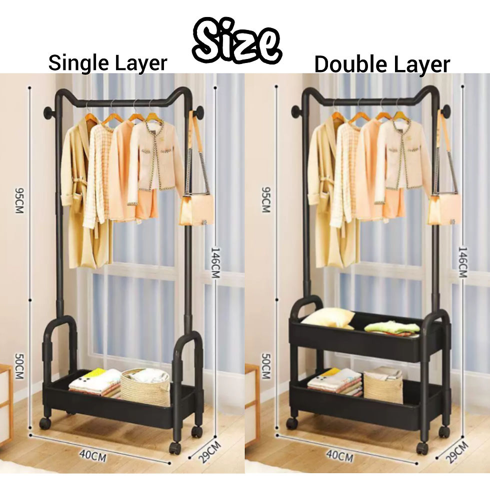 縮圖：可愛貓耳移動落地雙層衣帽掛架, 衣帽架 | Cut Cat Ear Mobility Coat Rack, Clothes Tree