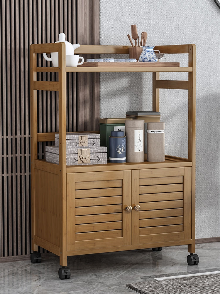 Thumbnail: 楠竹實木收納櫃架 | Fine Bamboo Wood Cabinet