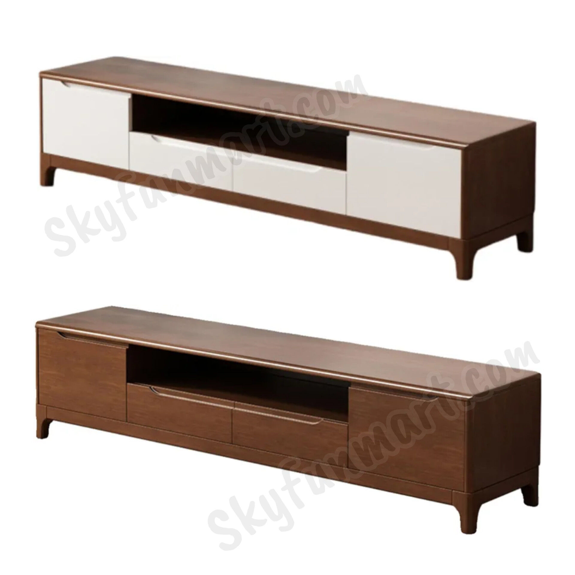 北歐款優質實木電視櫃 | Nordic Stylish Solid Wood TV Console