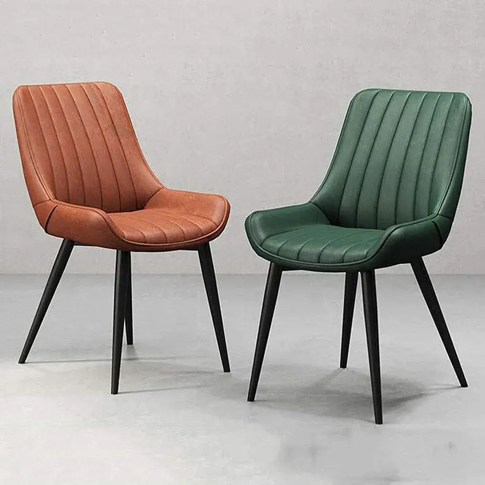 意式輕奢餐桌PU皮革靠背椅 | Italian Stylist PU Leather Dining Chair