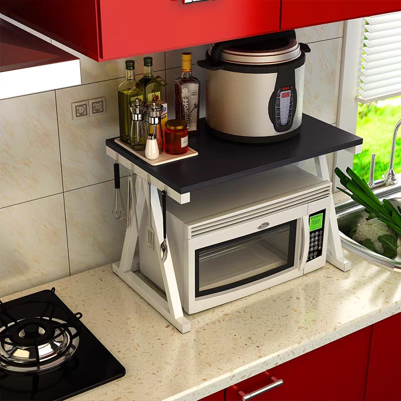 Thumbnail: 廚房置物架送邊掛勾/ Kitchen shelving with hooks