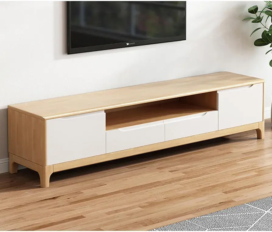 縮圖：北歐款優質實木電視櫃 | Nordic Stylish Solid Wood TV Console